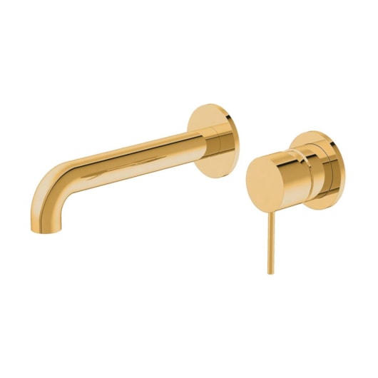 Misturador Monocomando Para Lavatório De Parede Kr469 Gold Matte Kromma - Imagem principal - 6a478c14-25c4-4da4-8c9d-27e5f75b83c4