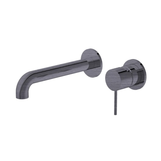 Misturador Monocomando Para Lavatório De Parede Kr469 Titânio Escovado Kromma - Imagem principal - 50f35e60-1d03-4194-9de8-1b398912d7c5