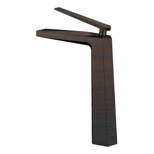 Misturador Monocomando Para Lavatório Para Lavatório Bica Alta Kr578 Ébano Escovado Kromma - Imagem principal - a8bc21db-3ee2-4565-8835-f4e5a1f73d25