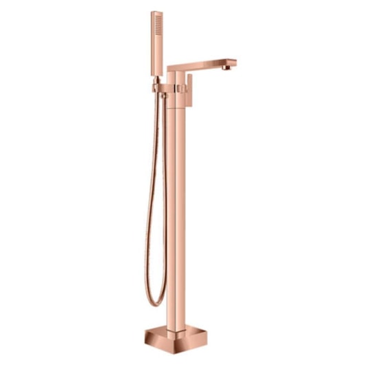Misturador Monocomando Quadrado De Coluna Para Banheira Rb82027 Rose Gold Rubinettos - Imagem principal - fa76b59a-3ab6-4a4a-b542-1a9ebbbe5fd5