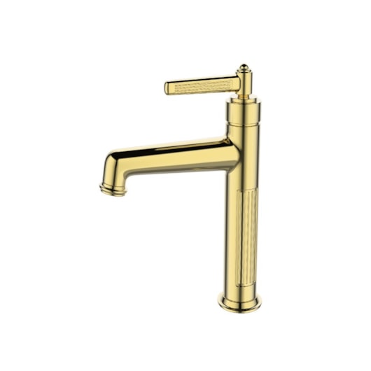 Misturador Monocomando Retro Bica Baixa Country Dourado Lexxa - Imagem principal - ab8950eb-145d-4eae-9354-169312bab1a2