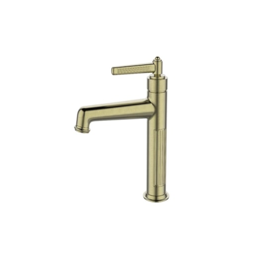 Misturador Monocomando Retro Bica Baixa Country Ouro Escovado Lexxa - Imagem principal - 85630b07-2adf-4c11-8be7-5438e430e4ee