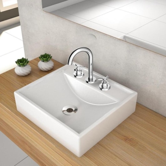 Misturador One para Lavatório de Mesa Bica Alta Cromado Celite - Imagem principal - 57fdb2f0-be7d-4ebb-a375-24246b07d846