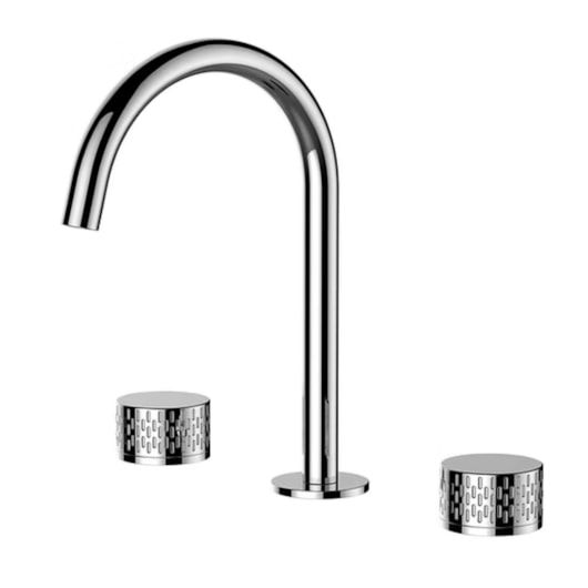 Misturador Para Bancada Comando Duplo Bica Alta Cromado Lexxa - Imagem principal - de871bee-a164-49c2-a444-6e01a1d5e854
