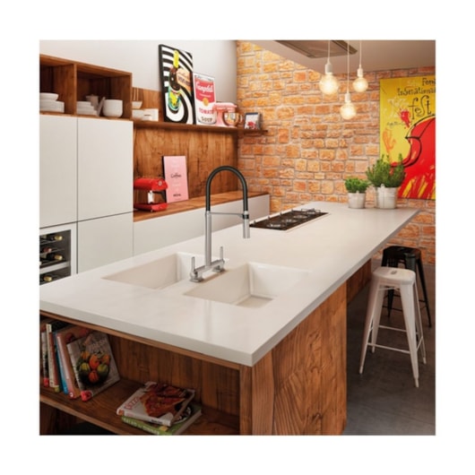 Misturador Para Cozinha De Mesa Bica Alta Doc Chrome/black Docol - Imagem principal - e565e307-d37e-4301-ac5f-2acca0358b5b
