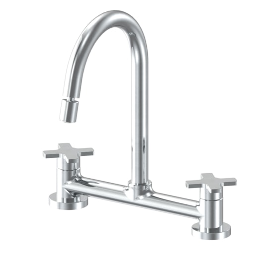 Misturador Para Cozinha De Mesa Nova Ella Cross Cromado Fabrimar DN15 - Imagem principal - d7f1b212-d059-4758-959f-efec8456ae75