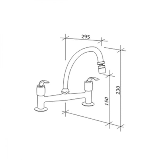Misturador Para Cozinha De Mesa Pratika Fabrimar - Imagem principal - 06389a2f-db4a-4f2d-8949-d7da54c440fe