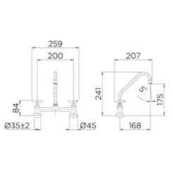 Misturador Para Cozinha De Mesa Primor Cromado Docol