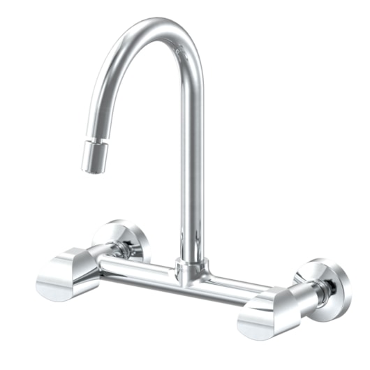 Misturador Para Cozinha De Parede Nova Ella Cromado Fabrimar DN15 - Imagem principal - 2378ba19-ef1c-483f-821d-e092aca1c7c5