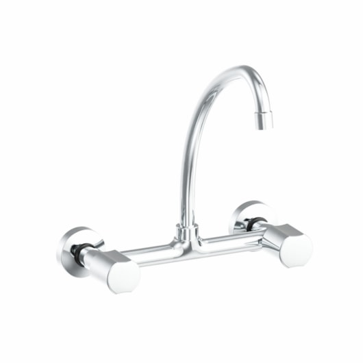 Misturador Para Cozinha De Parede Nova Petra Cromado Fabrimar DN15 - Imagem principal - 7c6a9278-b0af-43df-b465-d3bf3397065f