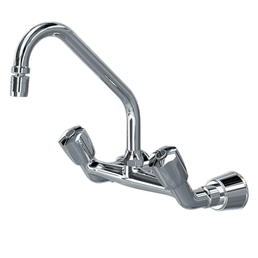Misturador Para Cozinha De Parede Prata 50 1258 Cromada Fani Metais - Imagem principal - 57b6ec7b-f939-41ec-94db-1600207b9b64