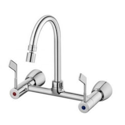 Misturador Para Cozinha De Parede Vitta Cromada Docol