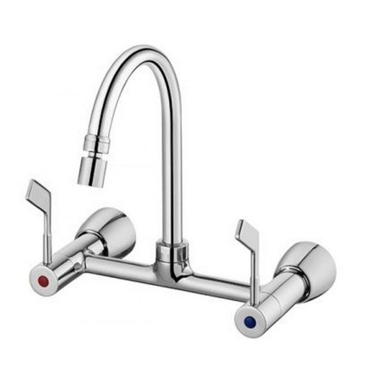 Misturador Para Cozinha De Parede Vitta Cromada Docol