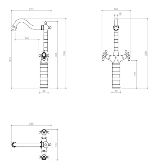 Misturador Para Lavatório Bica Alta Kr381 Branco Matte Kromma - Imagem principal - 98be0827-a5e5-47b6-bd5e-d466b689bbd1