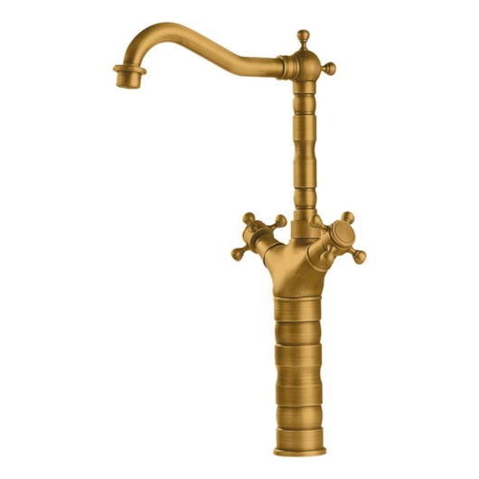 Misturador Para Lavatório Bica Alta Kr381 Gold Matte Kromma - Imagem principal - e803c43c-072b-41f1-94f7-84d520e7e840