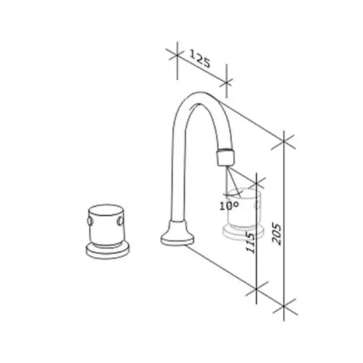 Misturador Para Lavatório De Mesa Bica Alta Ascot Cromado Fabrimar - Imagem principal - 276a46dd-5505-44e5-b92c-3c9aa36c2d7b