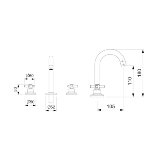 Misturador para Lavatório de Mesa Bica Alta One Cromado Celite - Imagem principal - 6cbc1de0-c419-442b-8939-7f0a403e9232
