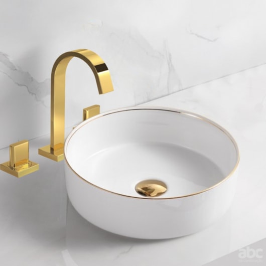Misturador Para Lavatório De Mesa Bica Alta Polo 1877 Gold Deca - Imagem principal - a5921ca0-6a8e-410f-9b5c-7f111b3ef0c4