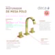Misturador Para Lavatório De Mesa Bica Alta Polo 1877 Gold Deca - a21719c0-9d5e-4480-ae14-48d539718277