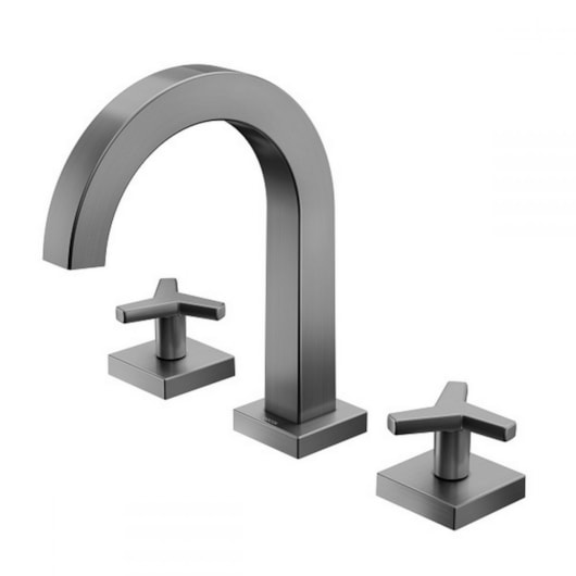 Misturador Para Lavatório De Mesa City Bica Alta Grafite Escovado Docol - Imagem principal - 3533ab38-f7e9-4741-9e34-a5f6139e9d62