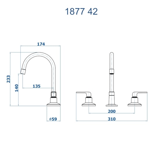 Misturador Para Lavatório De Mesa Com Bica Alta Iris 42 1877 Cromado Fani - Imagem principal - 5a71a936-0a2b-40e4-8894-66ce97686833