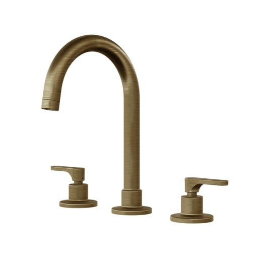 Misturador Para Lavatório De Mesa Com Bica Alta Tunis Clássica 1877 1/2 Ouro Velho Fani - Imagem principal - d136b747-200a-4211-8a9a-c9d577d552d9