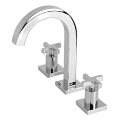 Misturador Para Lavatório De Mesa Com Bica Alta Válvula Lotus Cromada Celite