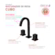 Misturador Para Lavatório De Mesa Cubo Bica Alta 1877 Black Matte Deca - 209baf7a-6488-452b-ac07-80b7a3228f90