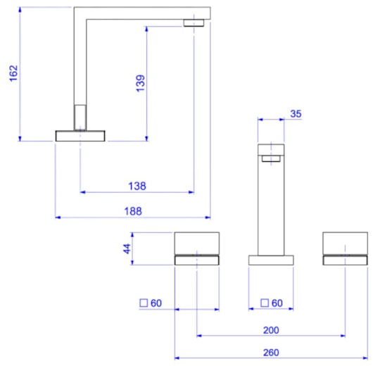 Misturador Para Lavatório De Mesa Dream Bica Alta Cromado Deca - Imagem principal - baf848d0-b922-476e-9bad-20f9d036e6ee