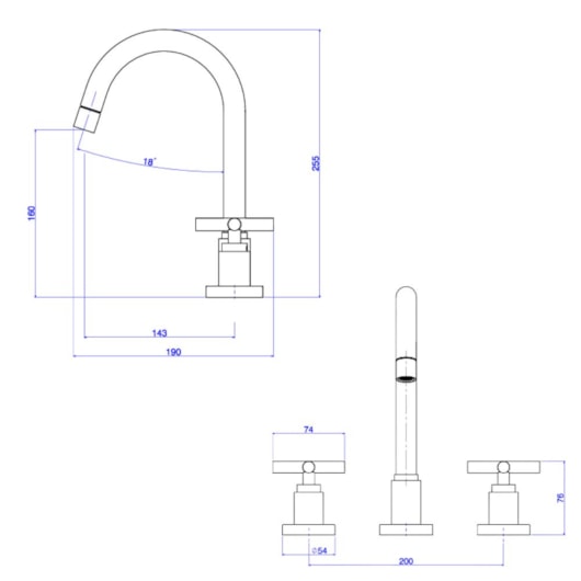 Misturador Para Lavatório De Mesa Duna Clássica Bica Alta Cromado Deca - Imagem principal - 1be752ee-eeb8-44b8-b358-30dba90d4c42