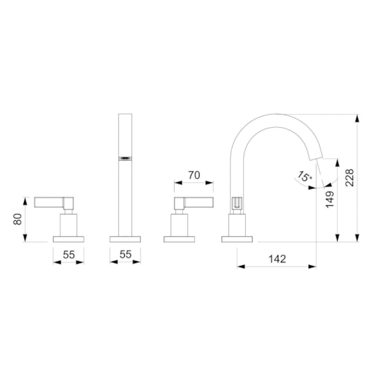 Misturador Para Lavatório De Mesa Elite Bica Alta Cromado Celite - Imagem principal - 0b236660-e9f9-4bad-99e2-9dde9184730a