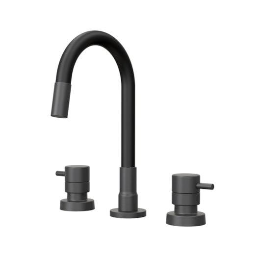 Misturador Para Lavatório De Mesa Flex 1877 Bica Flexível Preto Fosco Fani - Imagem principal - d284cbe6-fc4f-43a4-86f1-175ddc4921f5