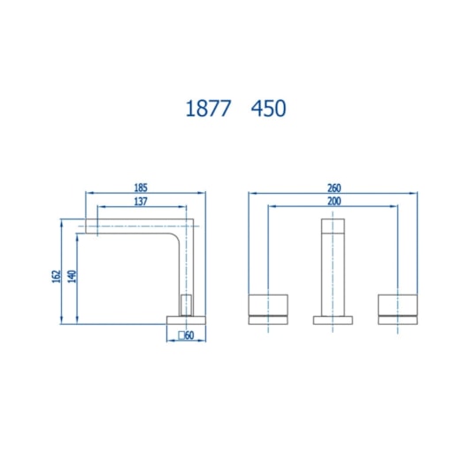 Misturador Para Lavatório De Mesa Horus 450 Bica Alta Preto Fosco Fani - Imagem principal - 67a6478e-f839-4a14-a963-0465beca315d