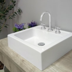 Misturador Para Lavatório De Mesa Izy Cromado Deca Misturador Para Lavatório De Mesa Izy Cromado Deca
