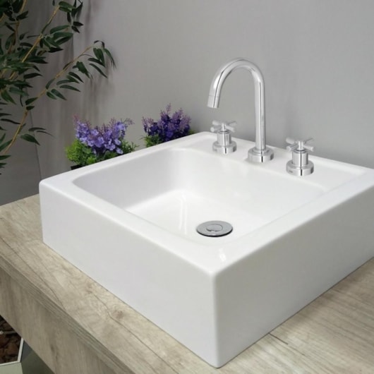 Misturador Para Lavatório De Mesa Izy Cromado Deca - Imagem principal - cf004875-2ff6-47cb-83d9-526db71ddaa9