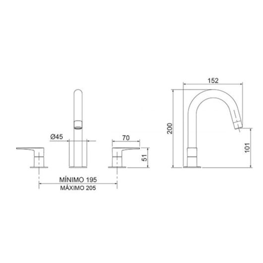 Misturador Para Lavatório De Mesa Joy Bica Alta Cromado 1877 C32 Lorenzetti - Imagem principal - 1809b34e-0829-4c23-a45a-1aa473e77dd4