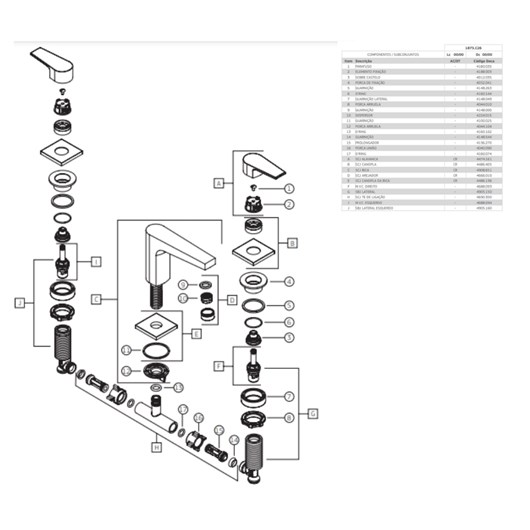 Misturador Para Lavatório De Mesa Level Bica Baixa Cromado Deca - Imagem principal - ab11f07d-401d-4c8d-a720-2e0c44799f17