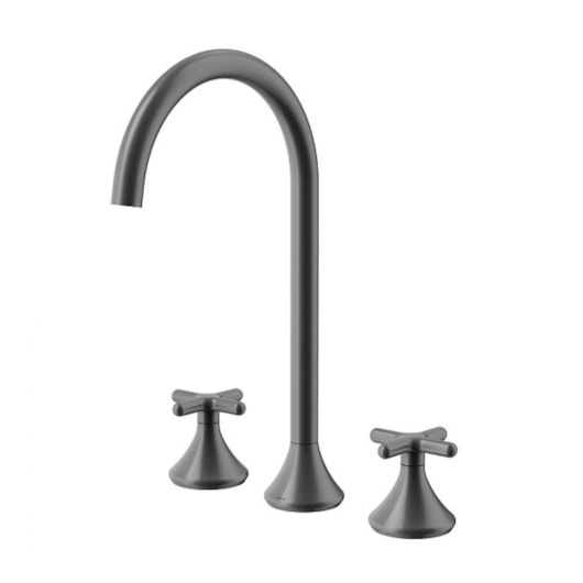 Misturador Para Lavatório De Mesa Liss 340 Bica Alta Grafite Escovado Docol - Imagem principal - 581617b1-f7a9-4f8e-8ef8-042b0a398246