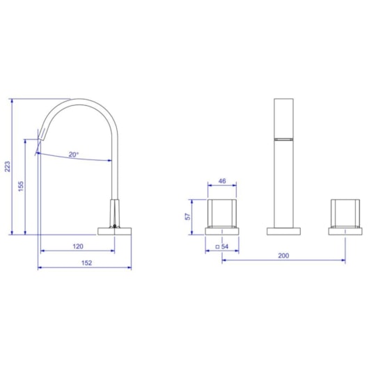 Misturador Para Lavatório De Mesa Polo Bica Alta 1877 Cromado Deca - Imagem principal - 3e5176ad-f30a-4e64-a5c4-1f526ec69e6e