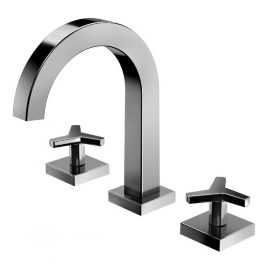 Misturador Para Lavatório De Mesa Wish Bica Baixa Grafite Polido Docol - Imagem principal - 45cc3a43-2e9c-4638-a4d0-a718d79930e3
