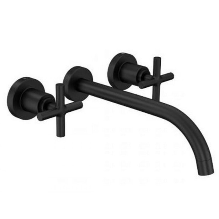 Misturador Para Lavatório De Parede Bica Baixa Duna Clássica 1878 Black Matte Deca