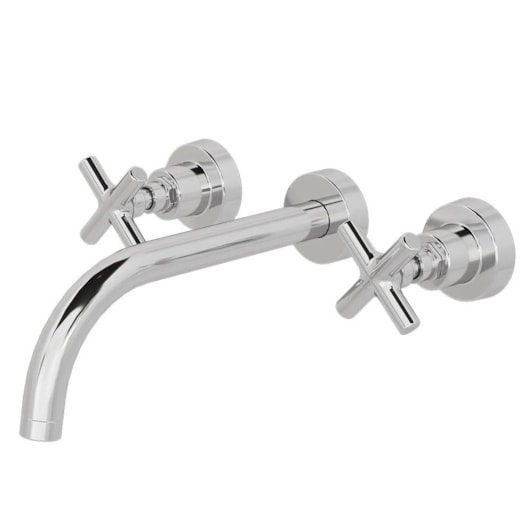 Misturador Para Lavatório de Parede Cromado Fani - Imagem principal - df1ac98d-f0ec-4414-96fe-69869dfdce5f