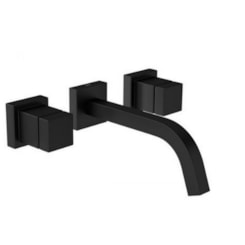 Misturador Para Lavatório De Parede Cubo Black Matte Deca