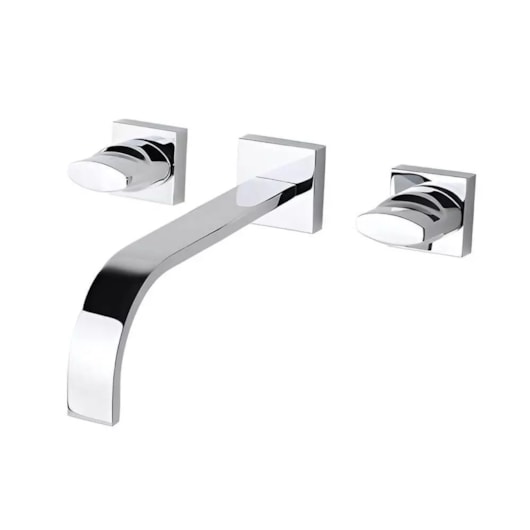 Misturador Para Lavatório De Parede Goa Cromado Fabrimar - Imagem principal - 650c03b9-f40c-4a33-85a3-b7d1a693b411