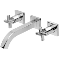 Misturador Para Lavatório De Parede Lotus Cromada Celite