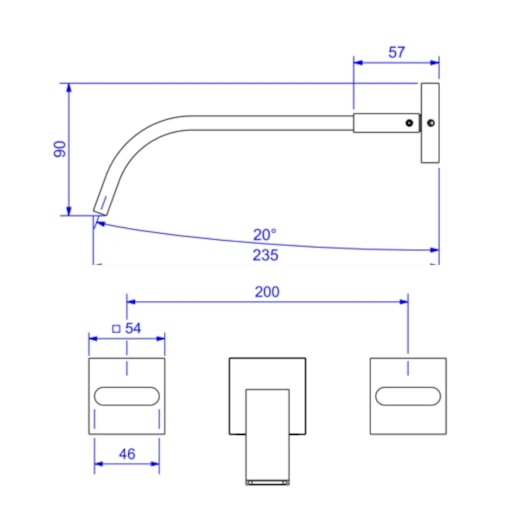 Misturador Para Lavatório De Parede Polo 1878 Cromado Deca - Imagem principal - 5de97987-8647-425d-b155-40aa66c6ffff