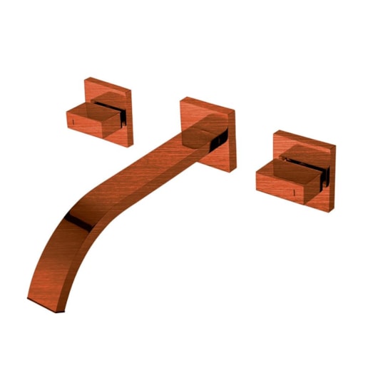 Misturador Para Lavatório De Parede Rb2051 Cobre Escovado Rubinettos - Imagem principal - 5cd0f91a-30f1-4e36-8192-a2f148d06f46