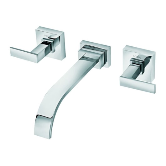 Misturador Para Lavatório De Parede Square Cromada Docol - Imagem principal - 826d819e-ae3b-4579-b896-6d113377a6ec