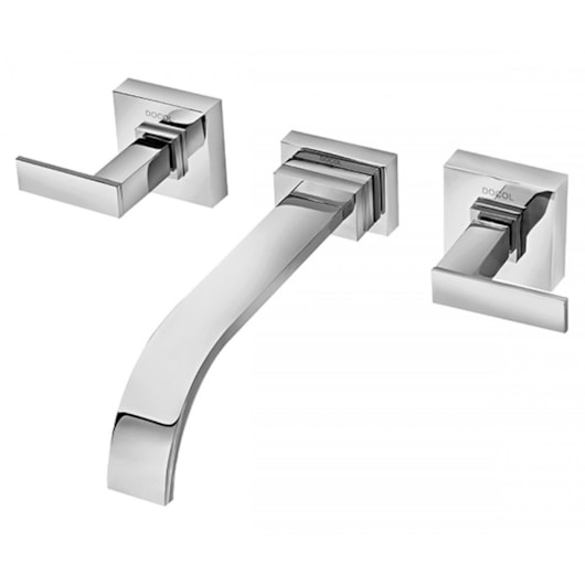 Misturador Para Lavatório De Parede Square Cromada Docol - Imagem principal - 0b55e570-3f36-4cf5-abfa-629aa364fb83
