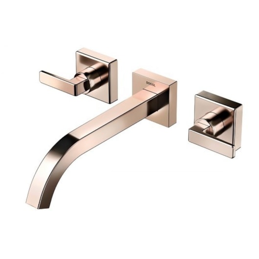 Misturador Para Lavatório De Parede Stillo Cobre Polido Docol - Imagem principal - 0d67c28f-1275-437d-a066-ac12b37177c6